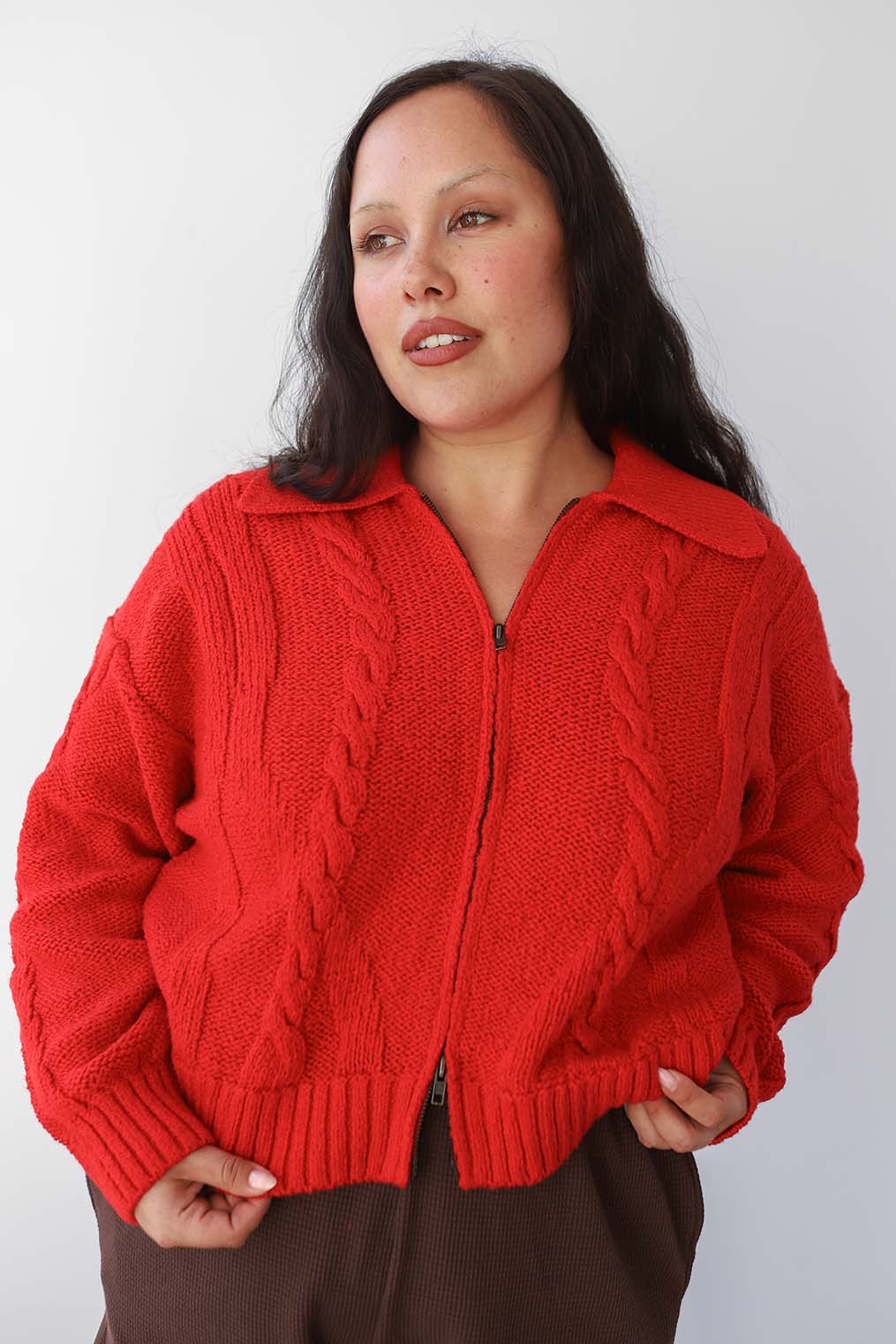 Braided Knit Cardigan - Image 4