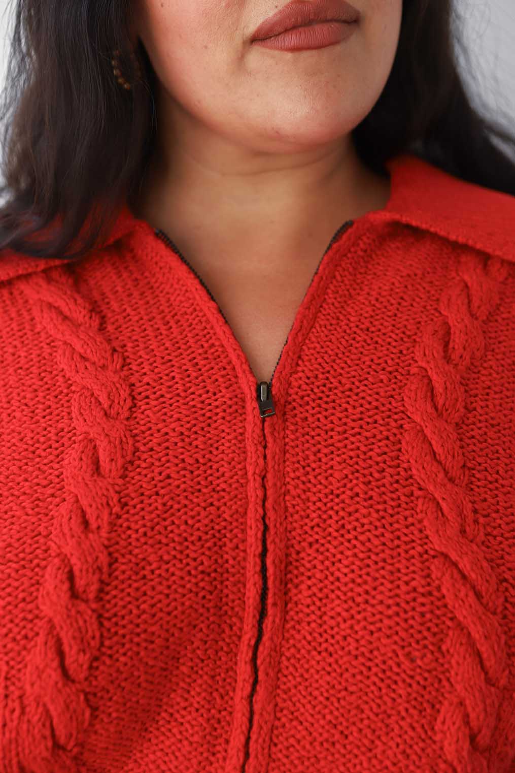 Braided Knit Cardigan - Image 7