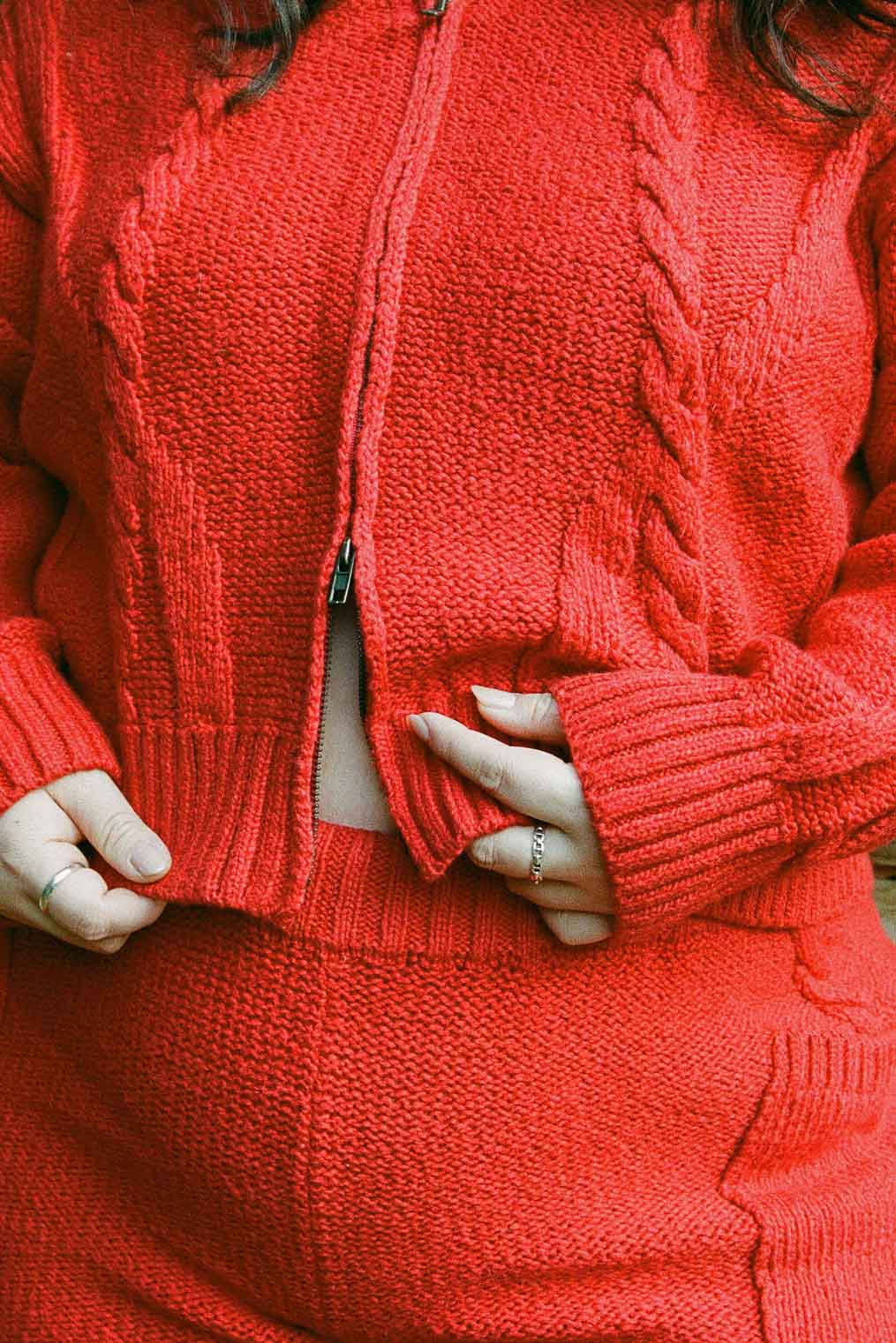 Braided Knit Cardigan - Image 8