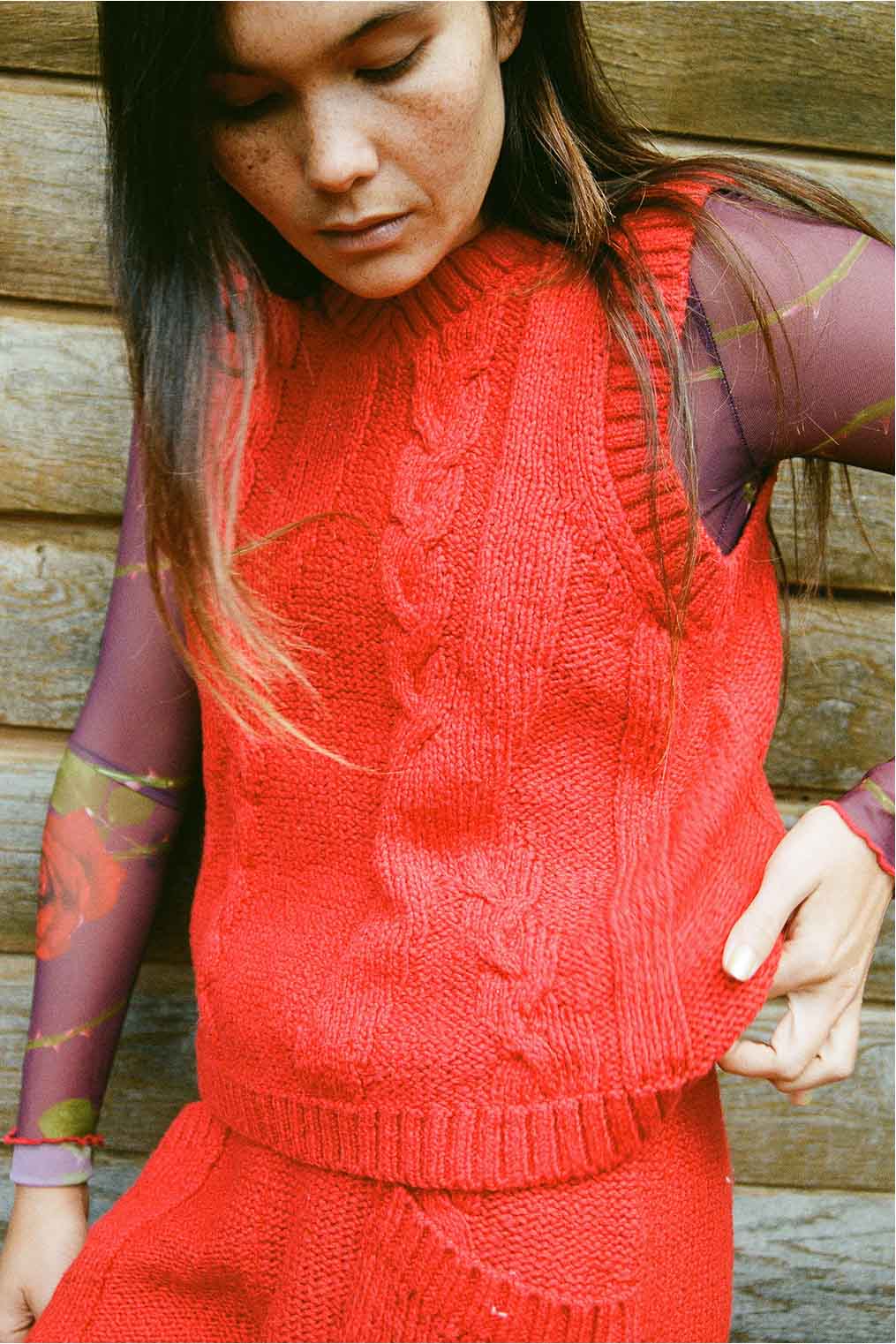 Braided Knit Vest - Image 3