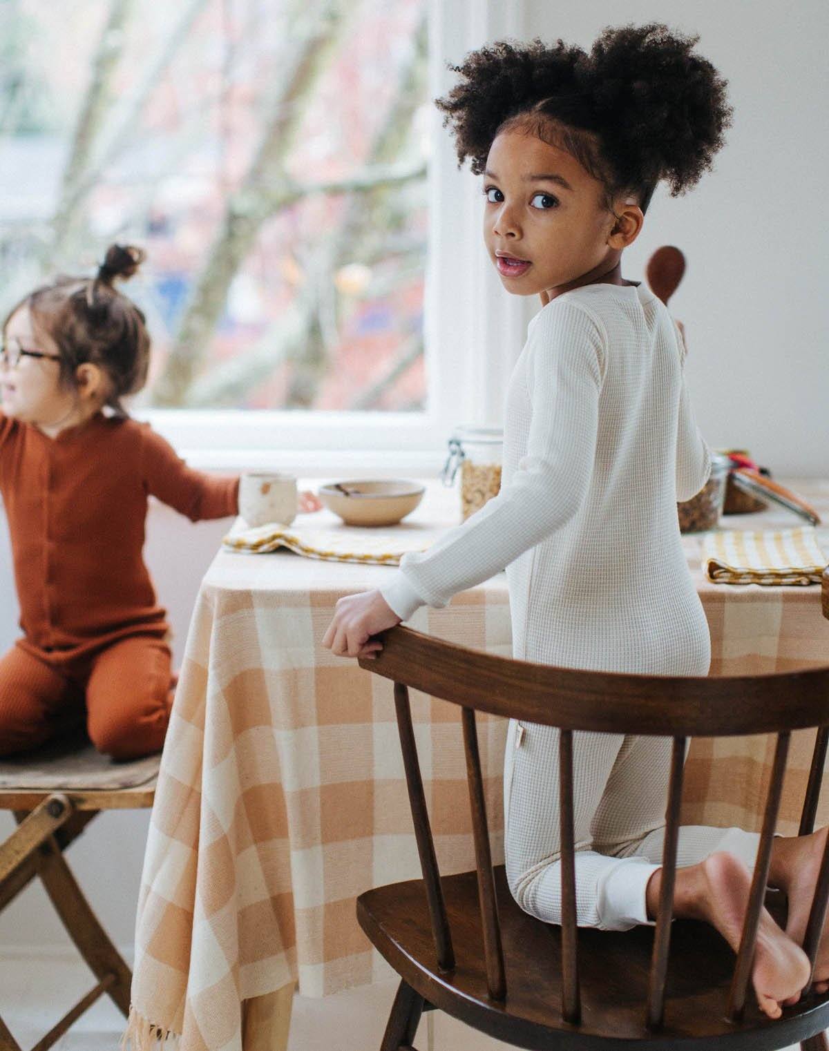 Kids Waffle One-Piece Sleeper - Image 8
