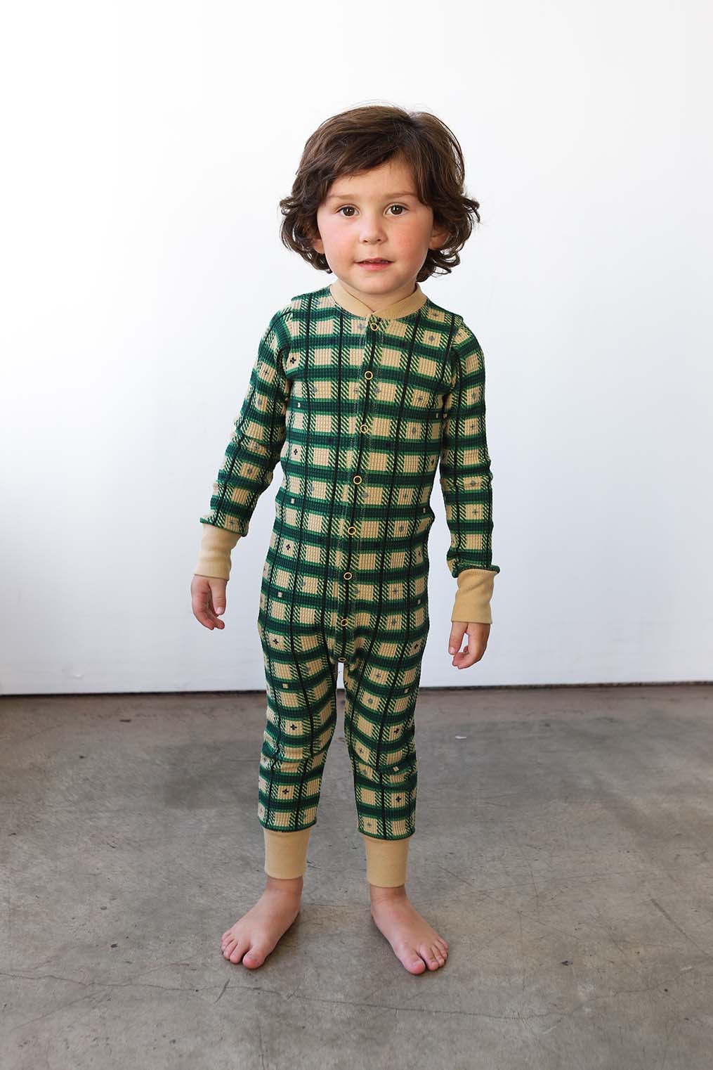 Kids Waffle One-Piece Sleeper - Image 3