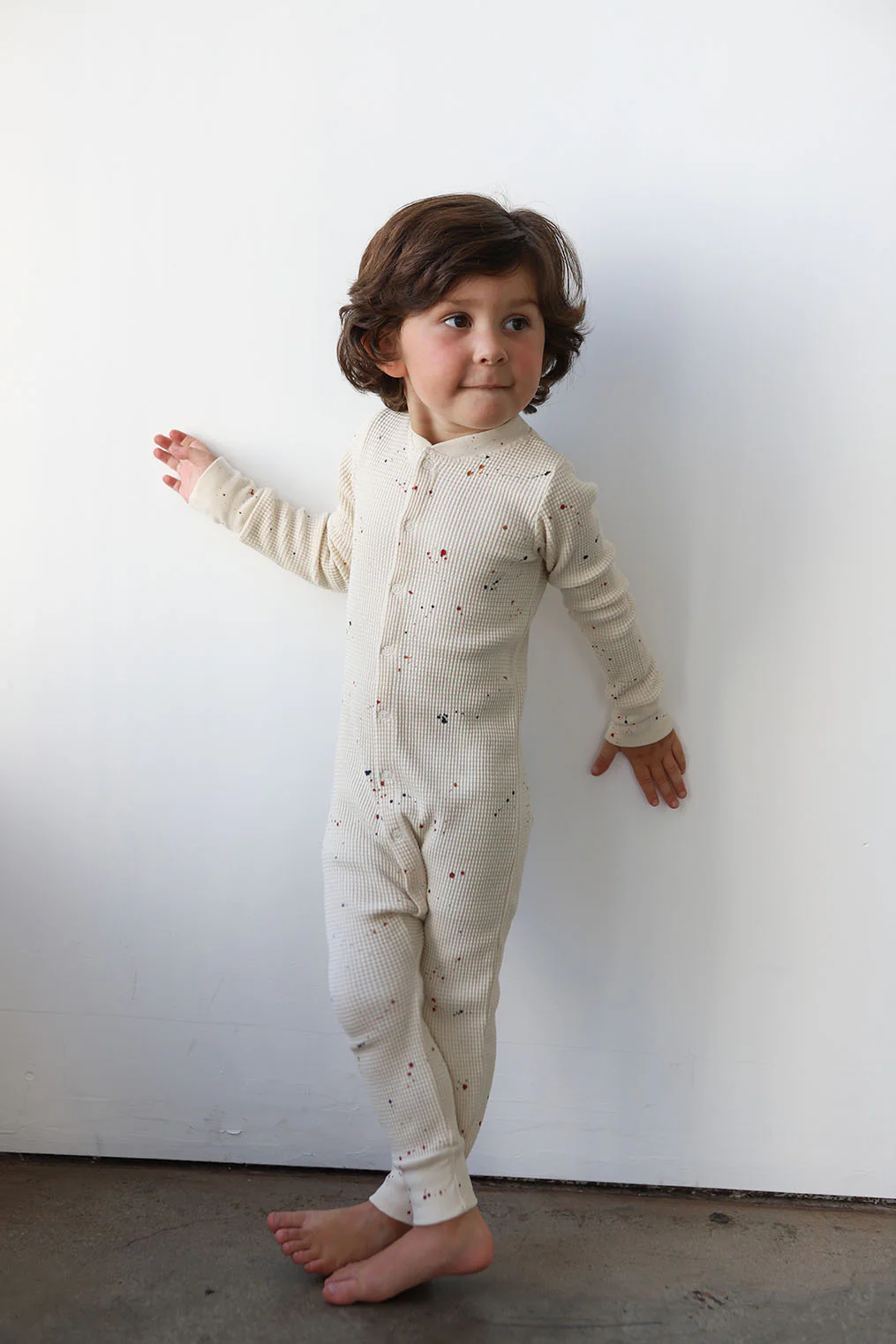 Kids Waffle One-Piece Sleeper - Image 3