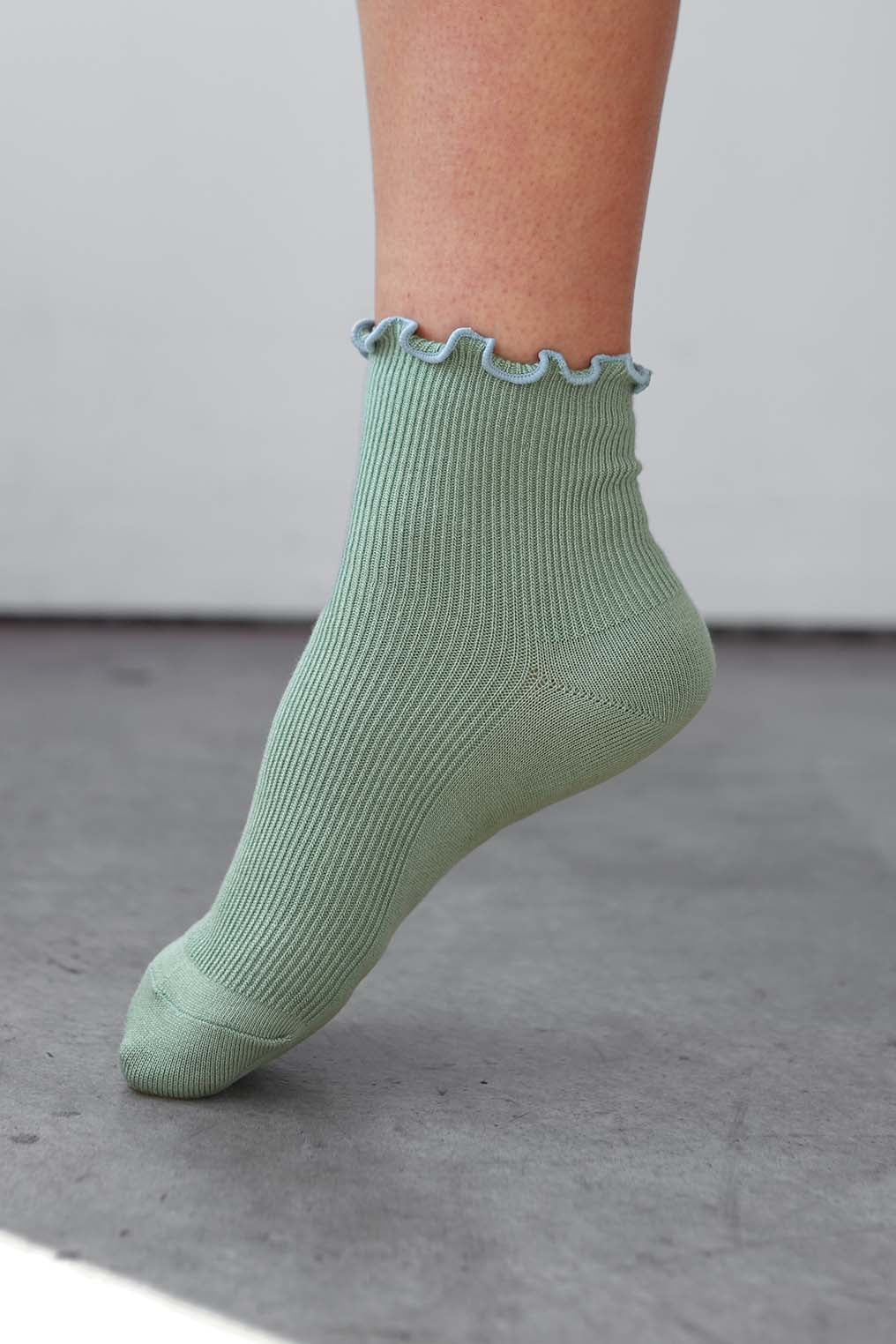 Petite Ruffle Modal Sock - Image 3