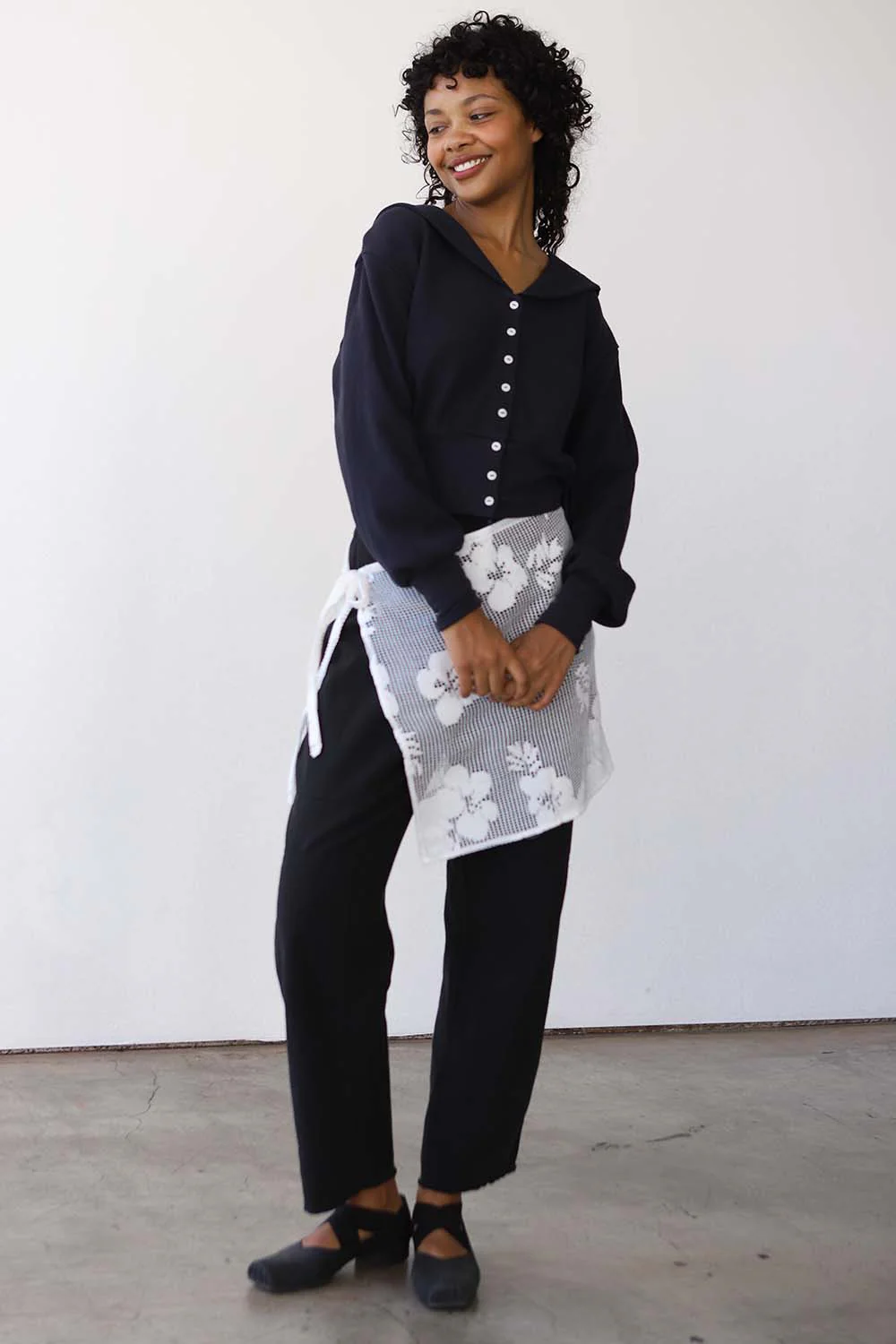 Waffle Sailor Cardigan - Image 3