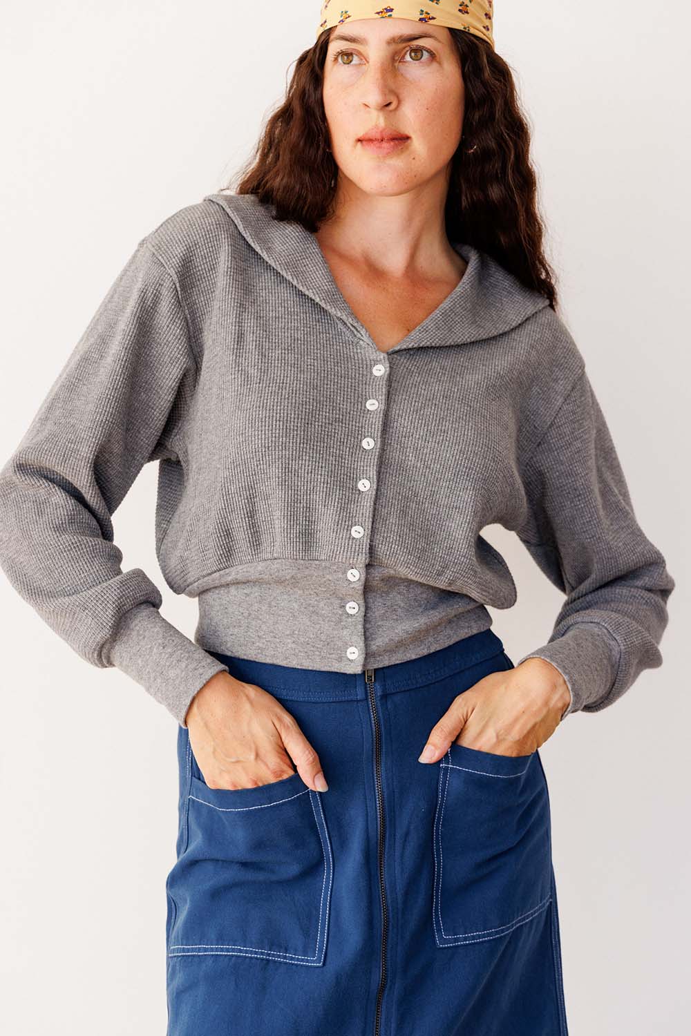 Waffle Sailor Cardigan - Image 5